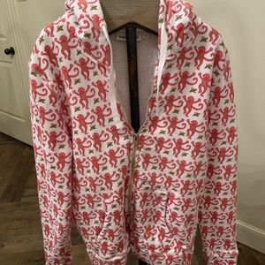 Roller Rabbit pink monkey sweatshirt